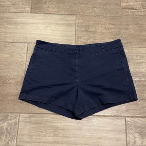 J. Crew Navy Blue Chino Shorts 4" inseam